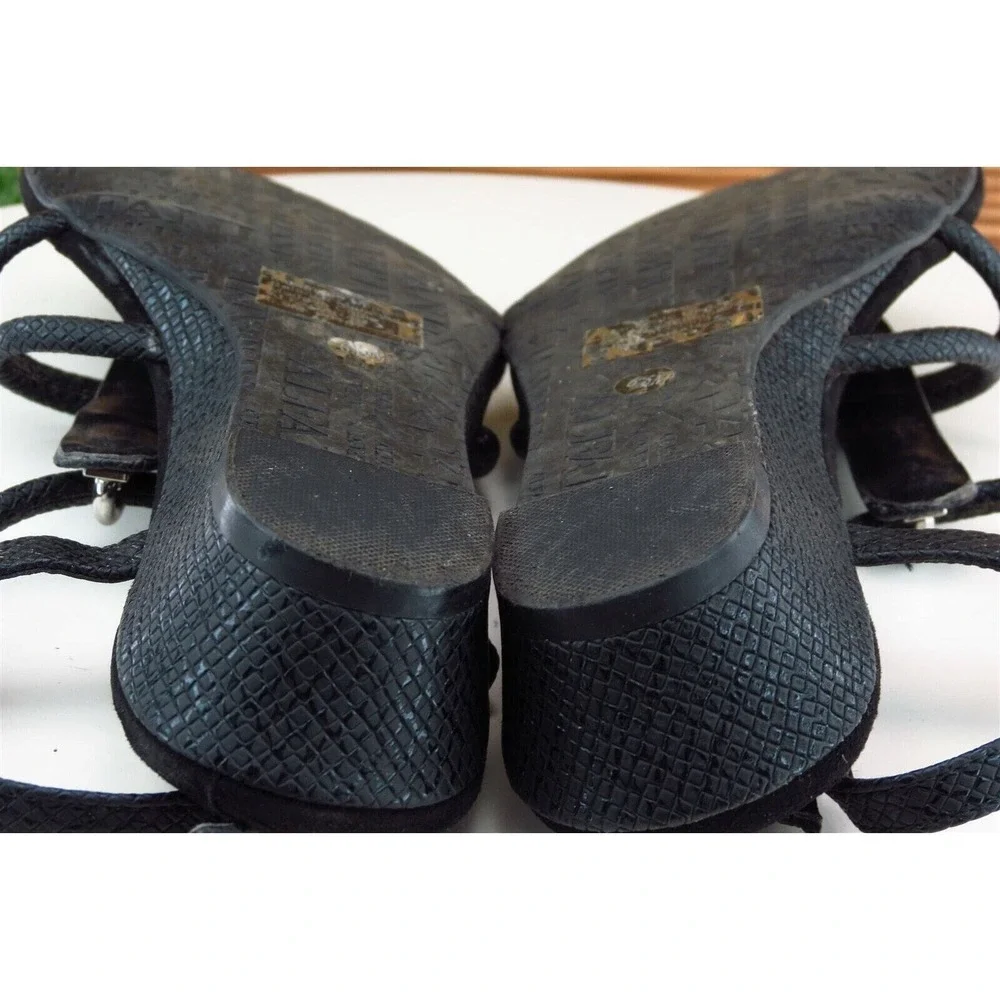 Alfani Size 6.5 M‎ Black Gladiator Synthetic Women Sandal Shoes